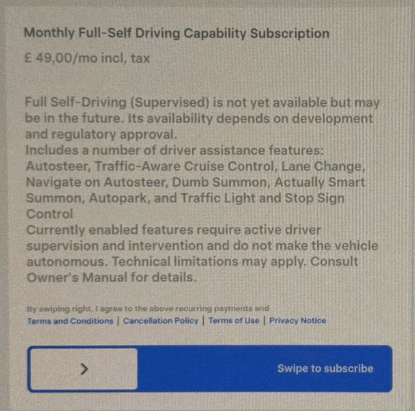 Upgrading from EAP to FSD options in the Tesla app